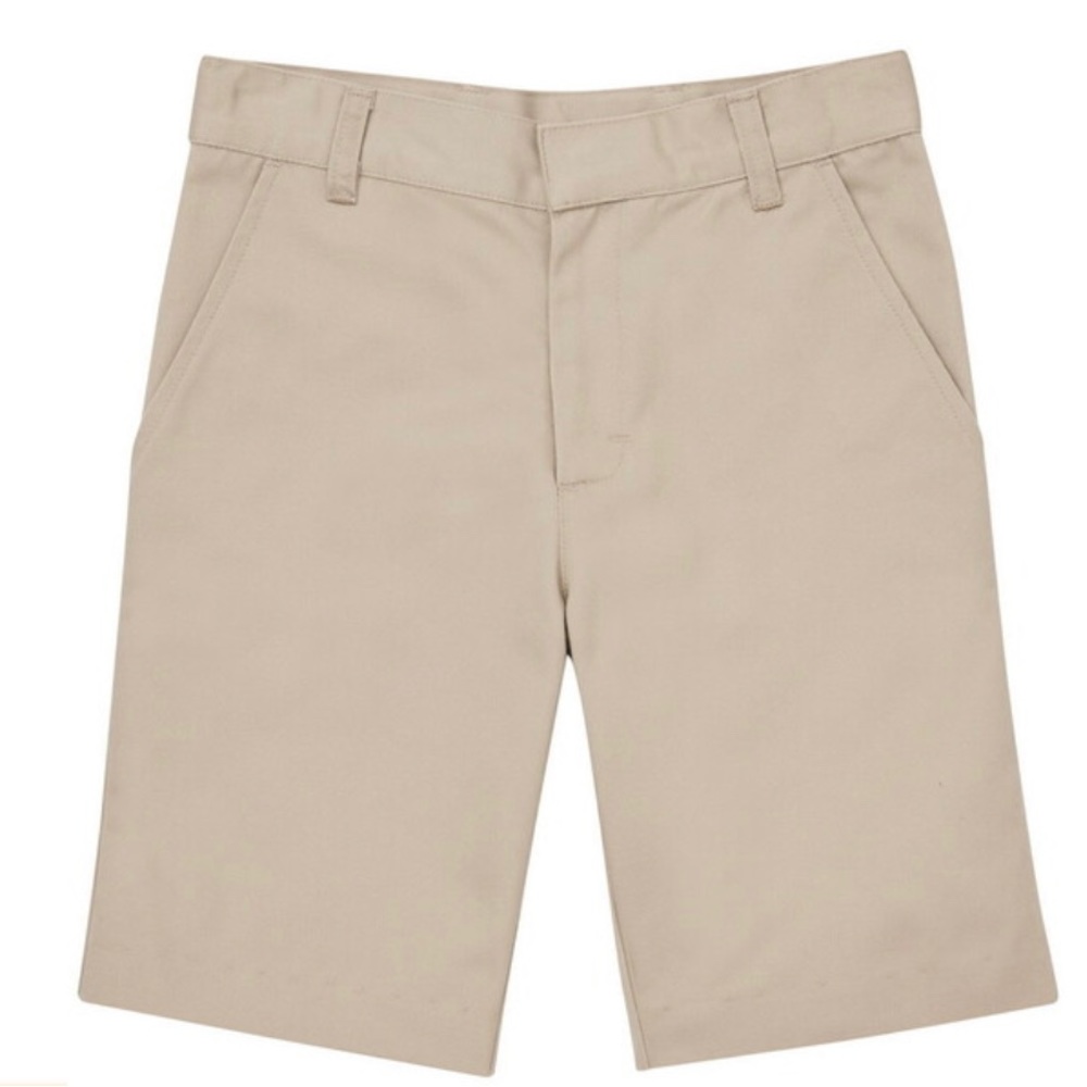 Flat front Khaki boys shorts, school approved. NWT Size 14 cotton/polyester